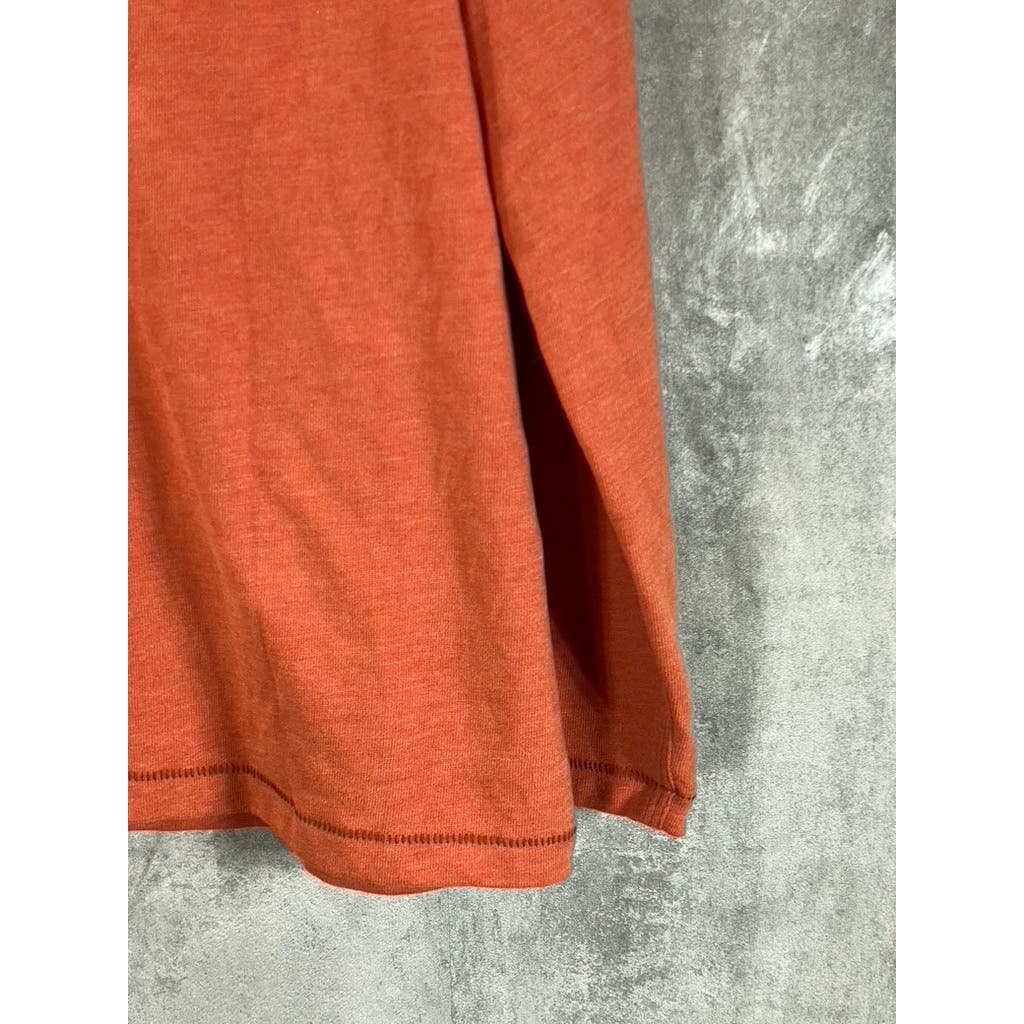 TOMMY BAHAMA Men's Orange V-Neck Long Sleeve Pullover T-Shirt SZ M