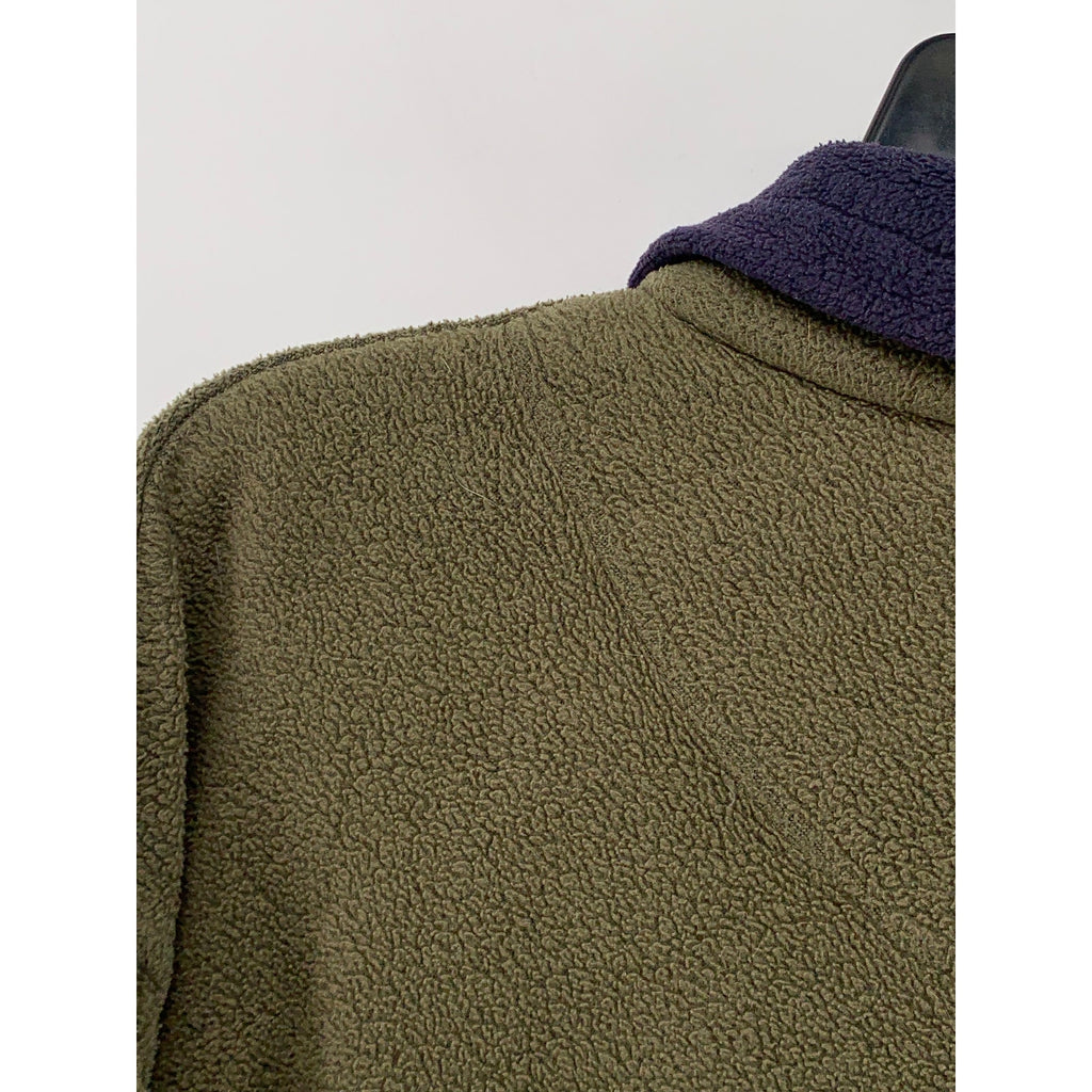 SNO-TEC Men’s Olive Green Pullover Fleece Half-Zip Long Sleeve Sweater SZ L