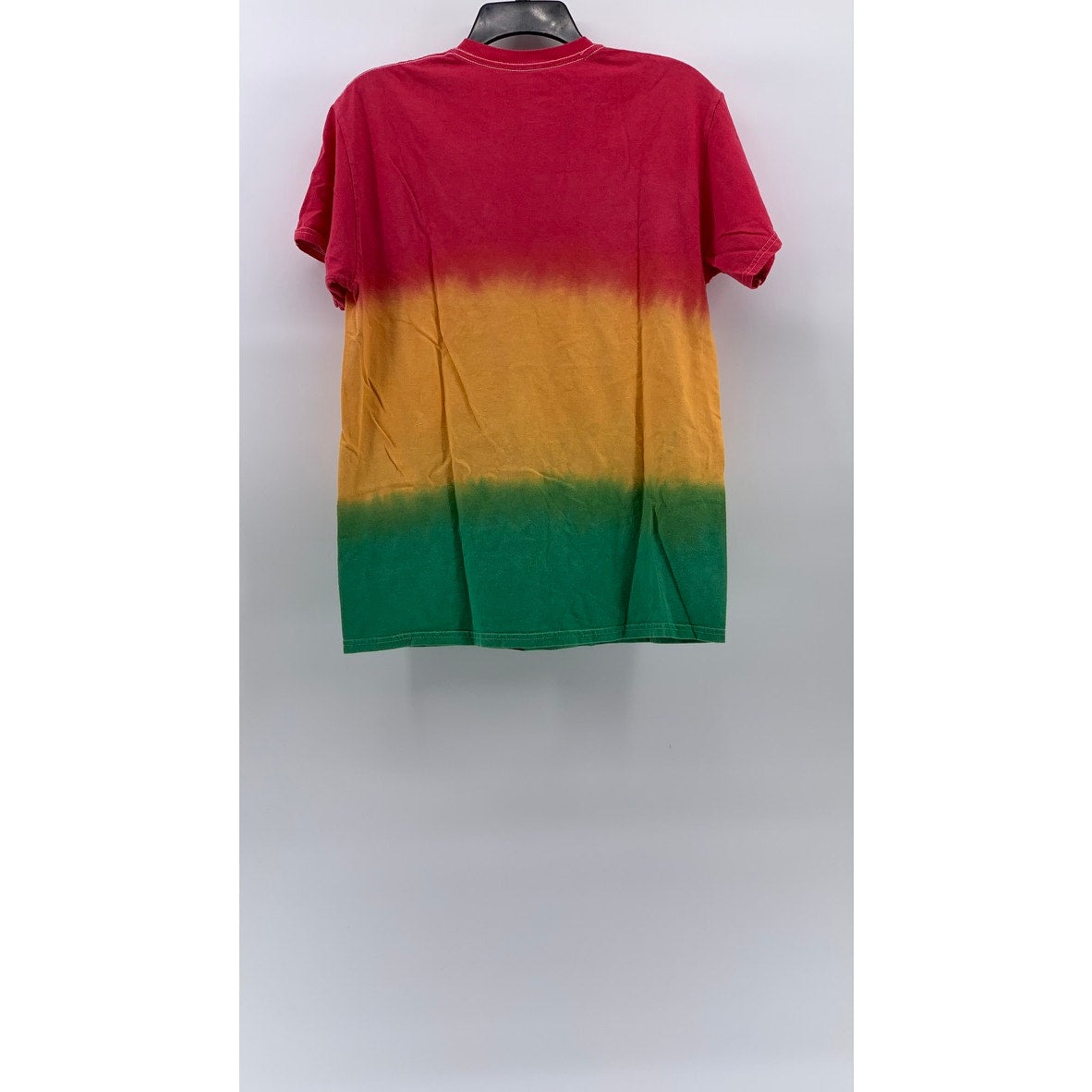 THE NOTORIOUS B.I.G Men's Red-Yellow-Green Ombre Crewneck Graphic T-Shirt SZ M