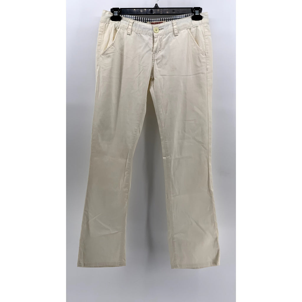 UNIONBAY Women Juniors' Beige Heather Uniform Pants SZ 9