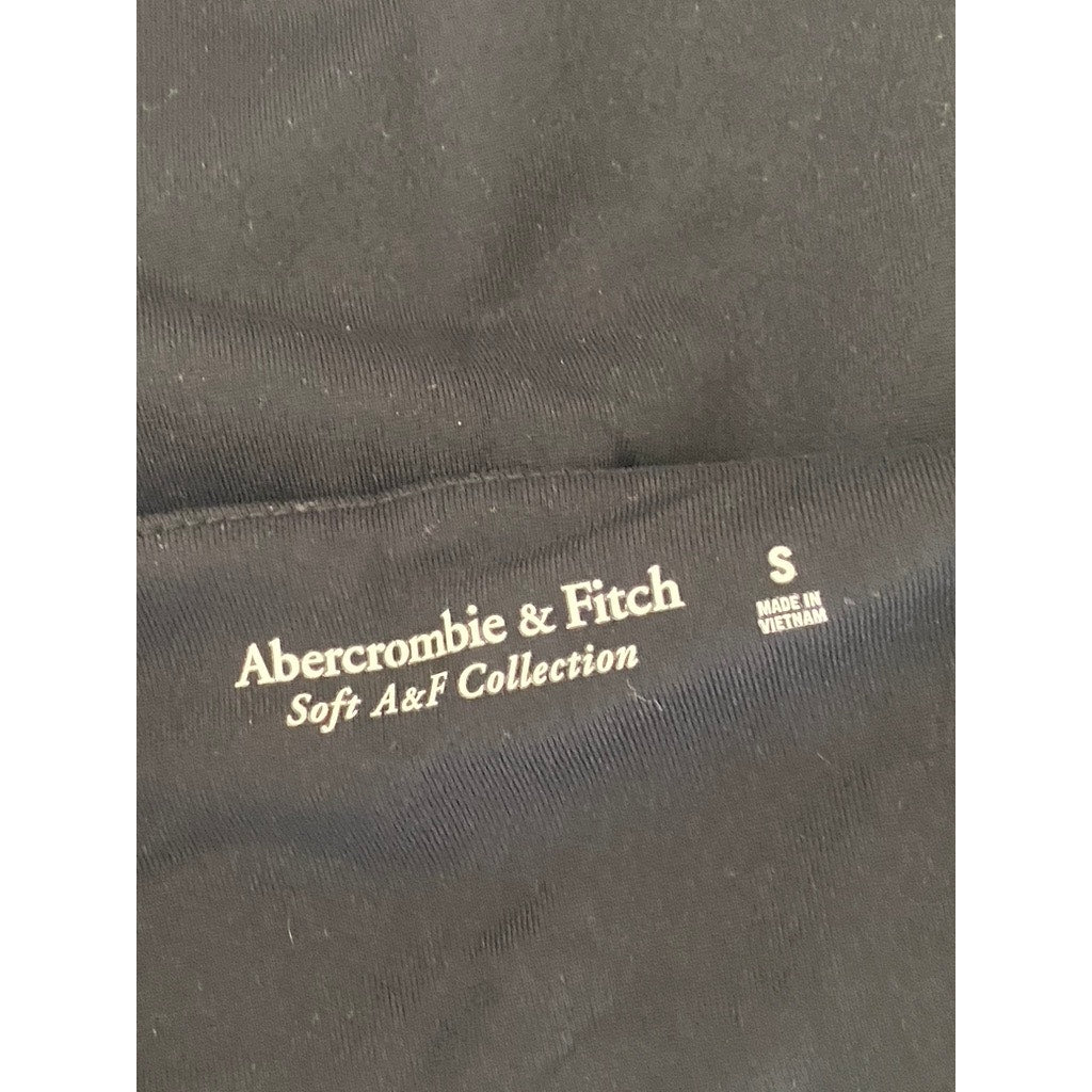 ABERCROMBIE & FITCH Women’s Black Square-Neck Soft A&F Collection Bodysuit SZ S