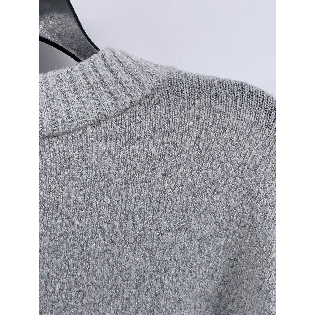 MELROSE AND MARKET Women's Gray Crewneck Long Sleeve Sweater SZ M
