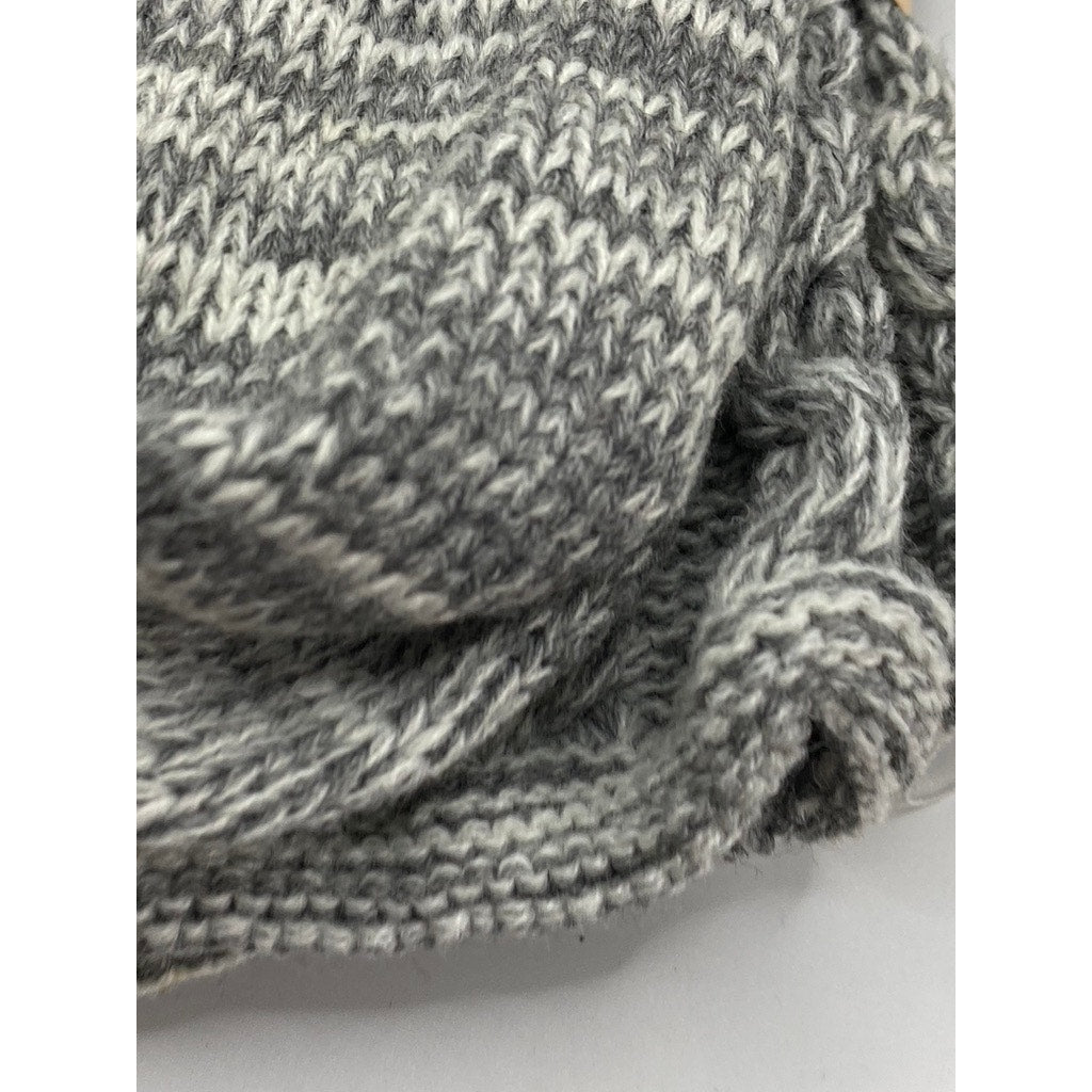 LEGMOGU'E Women's Heather Gray Rhythmic Chunky Knit Textured Boot Socks SZ OS
