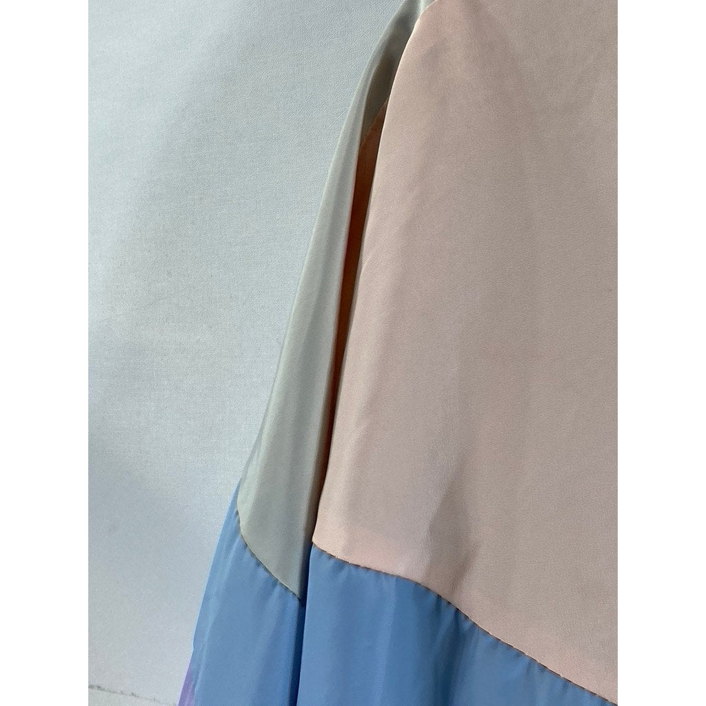 COTTON SUGARS Women's Pastel Multicolor Dodo Clinique Windbreaker Jacket SZ M