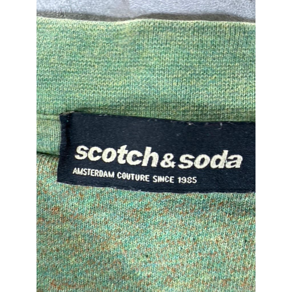 SCOTCH & SODA Men's Green Crewneck Long Sleeve Pullover Sweatshirt SZ M