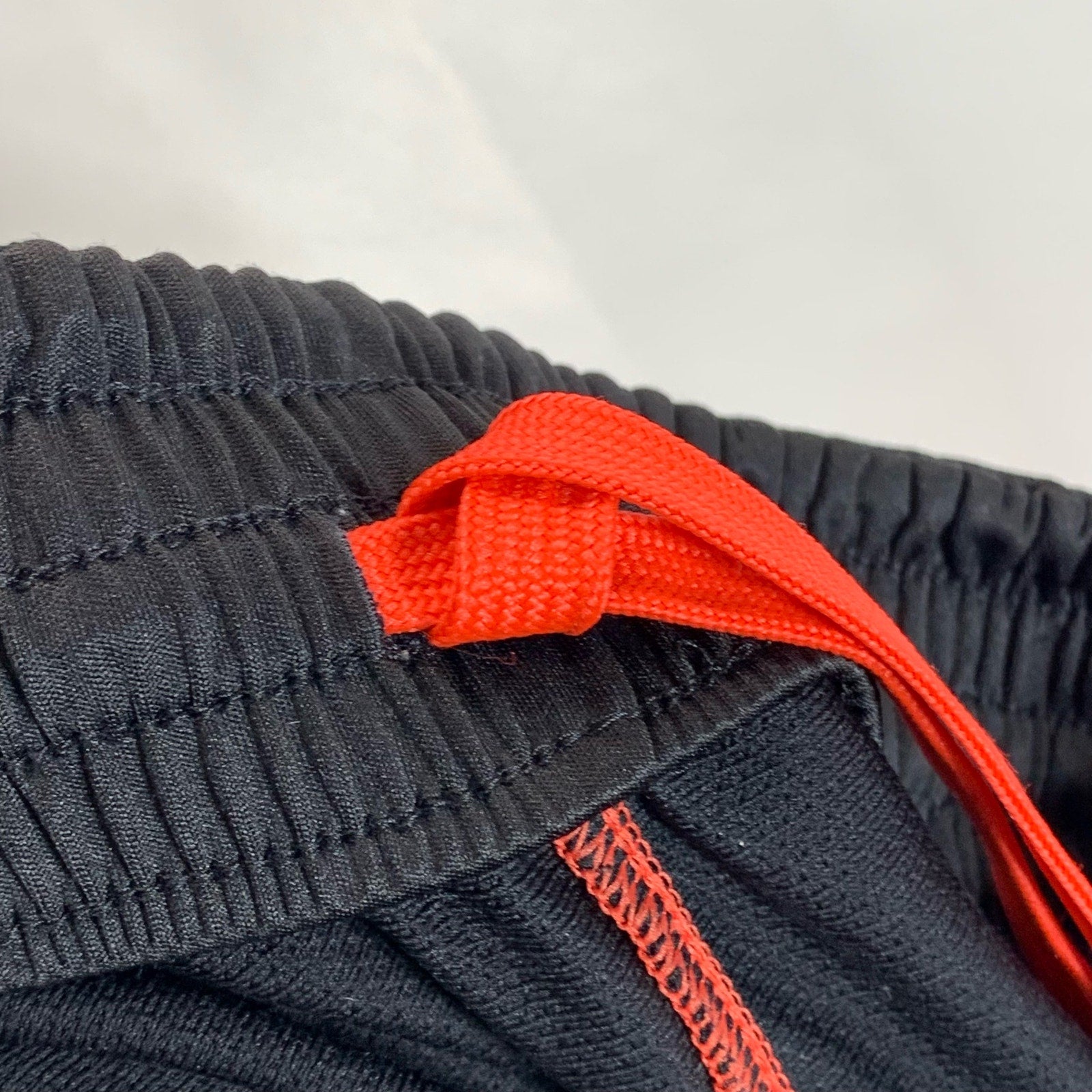 ADIDAS Men's Orange/Black Drawstring Waist Pull-On Active Shorts SZ L