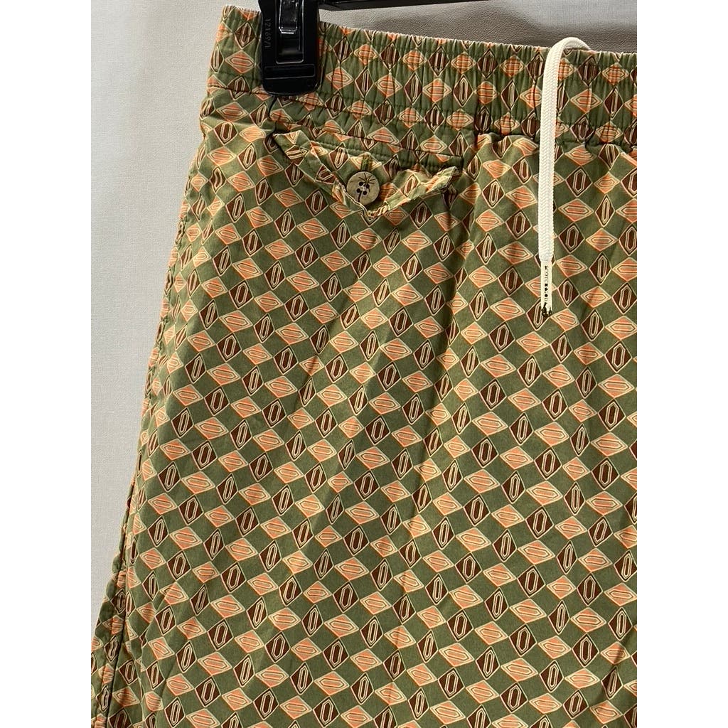 SCOTCH & SODA AMDSTERDAM Men's Tan Printed Drawstring Pull-On Shorts SZ SZ XL