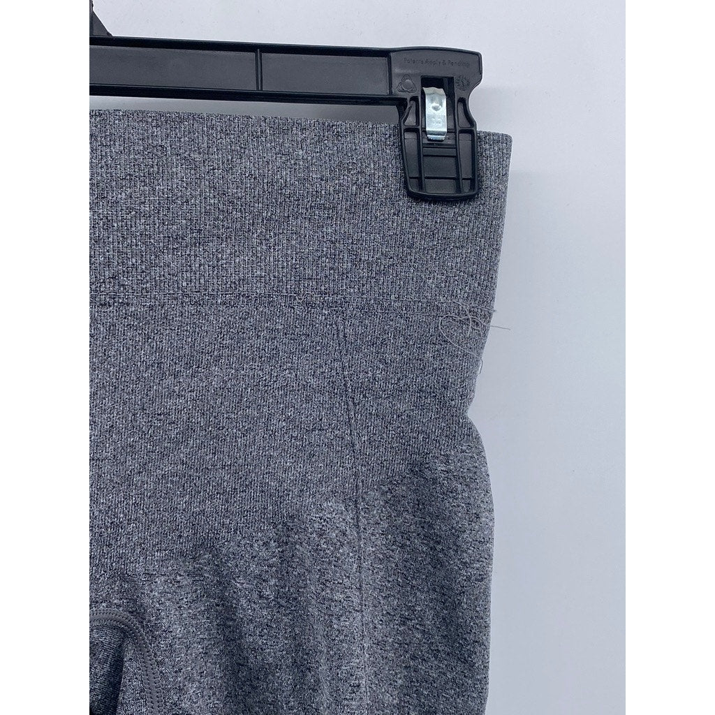 UNBRANDED Women's Gray Pull-On Casual Stretch Pocketless Shorts SZ S