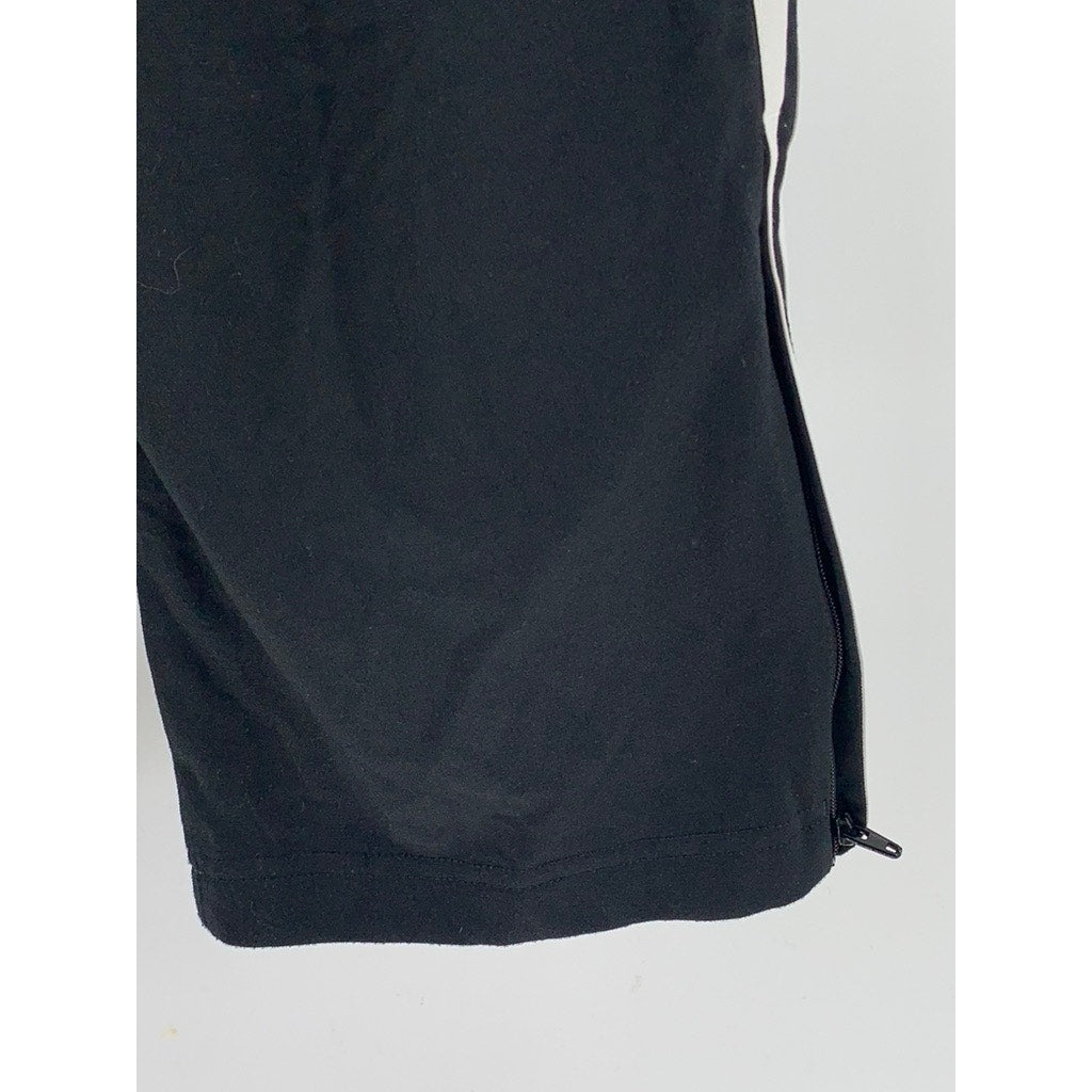 ADIDAS Women's Black Straight-Leg Active Track Pants SZ S