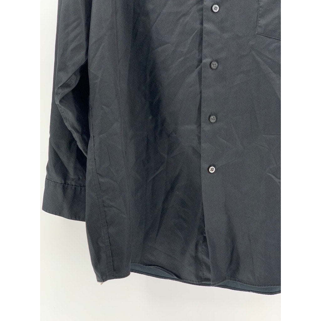 ARROW Men's Black Classic Fit Button-Up Long Sleeve Shirt SZ 16.5 32/33