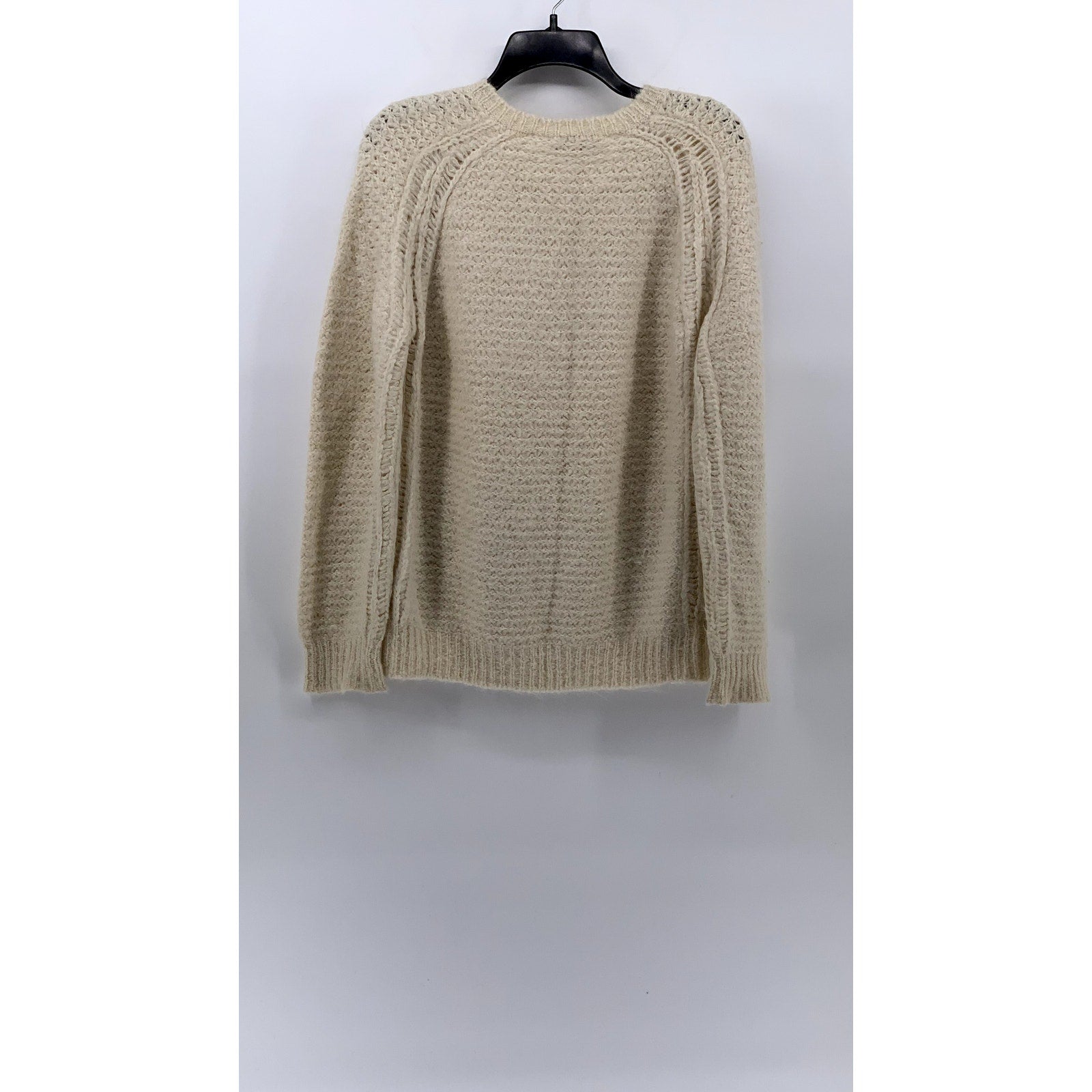 IRO Women's Beige Suri Alpaca-Merino Wool Knit Oversized Crewneck Sweater SZ S
