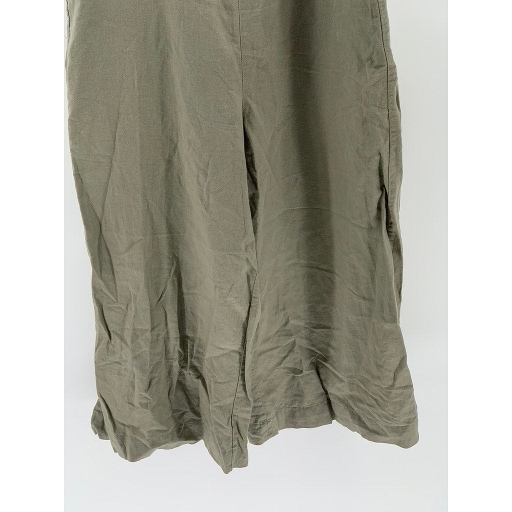 UNBRANDED Women's Olive Green Lightweight Jumpsuit SZ L/XL