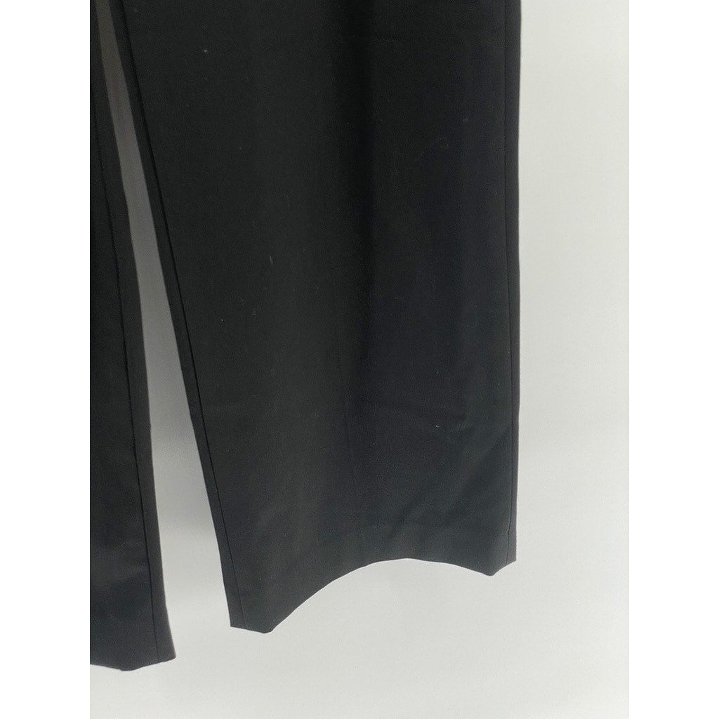 GIORDANO Women's Black Pleated Wide-Leg Relaxed-Fit Pants SZ 32