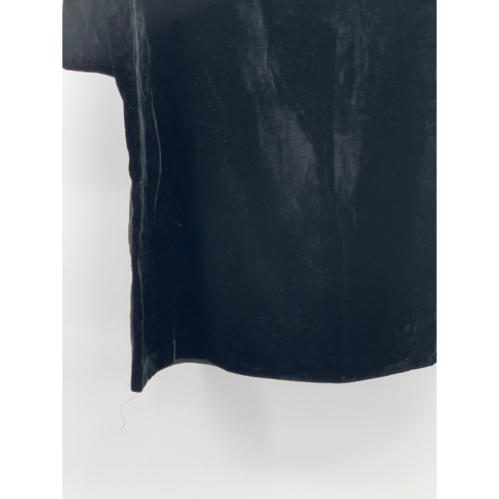 ANN TAYLOR LOFT Women's Black Velour Blouse SZ S