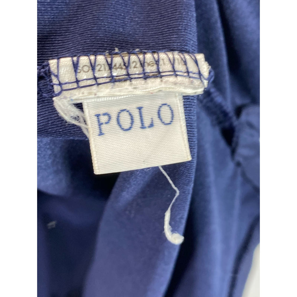 POLO RALPH LAUREN Men's Navy Short Sleeve Two-Button Polo Shirt SZ XL