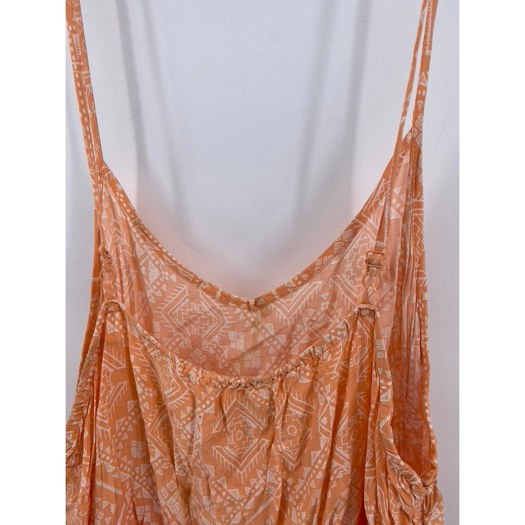 MOSSIMO SUPLY CO. Women's Orange-Purple Ombre Printed Romper SZ 2XL