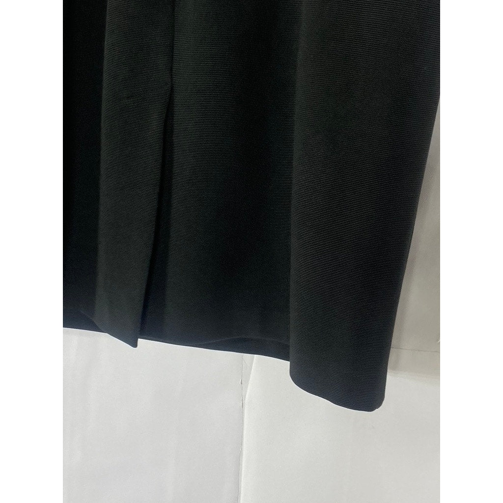 SANGRIA Women's Black Layered Straight-Neck Bodycon Mini Cocktail Dress SZ 4