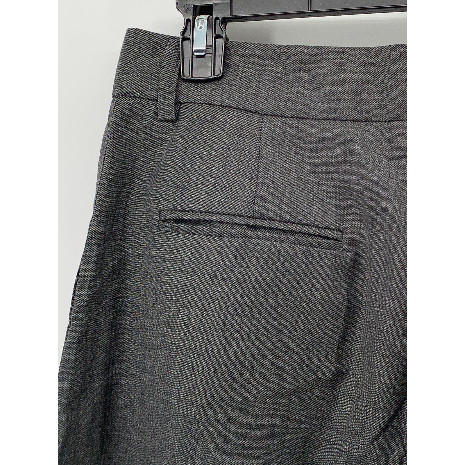 ARCH THE Women's Charcoal Gray Wool Wide-Leg Dress Pants SZ 40(US6)