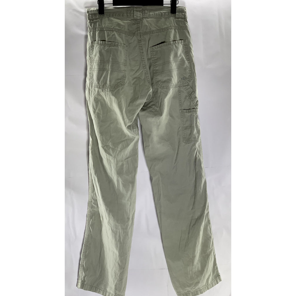 QUIKSILVER Men's Vintage Gray Barney Seawashed Canvas Straight-Leg Pant SZ 28
