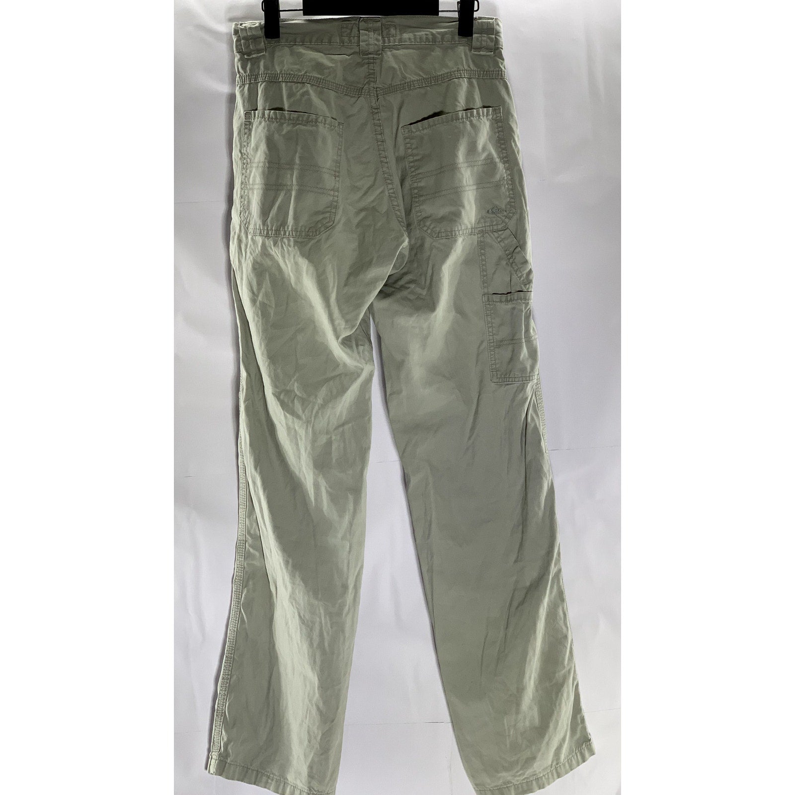 QUIKSILVER Men's Vintage Gray Barney Seawashed Canvas Straight-Leg Pant SZ 28