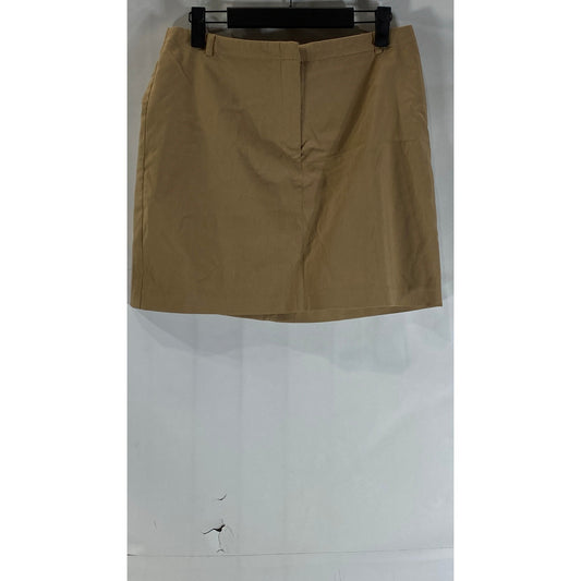 EXPRESS Women's Brown Solid Stretch Mini Skirt SZ 9/10