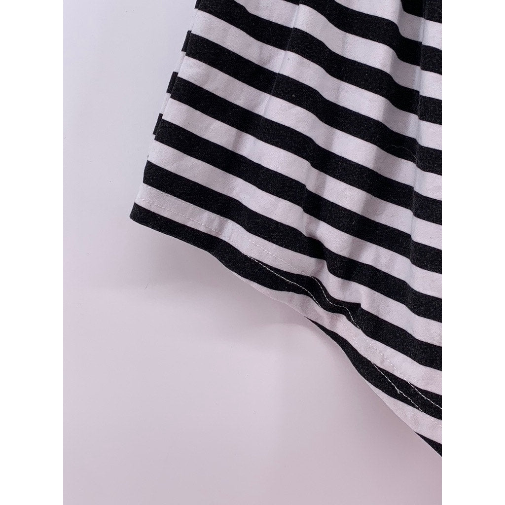 DISNEY Women's Black-White The Night Before Christmas Striped Sleep Shorts SZ S