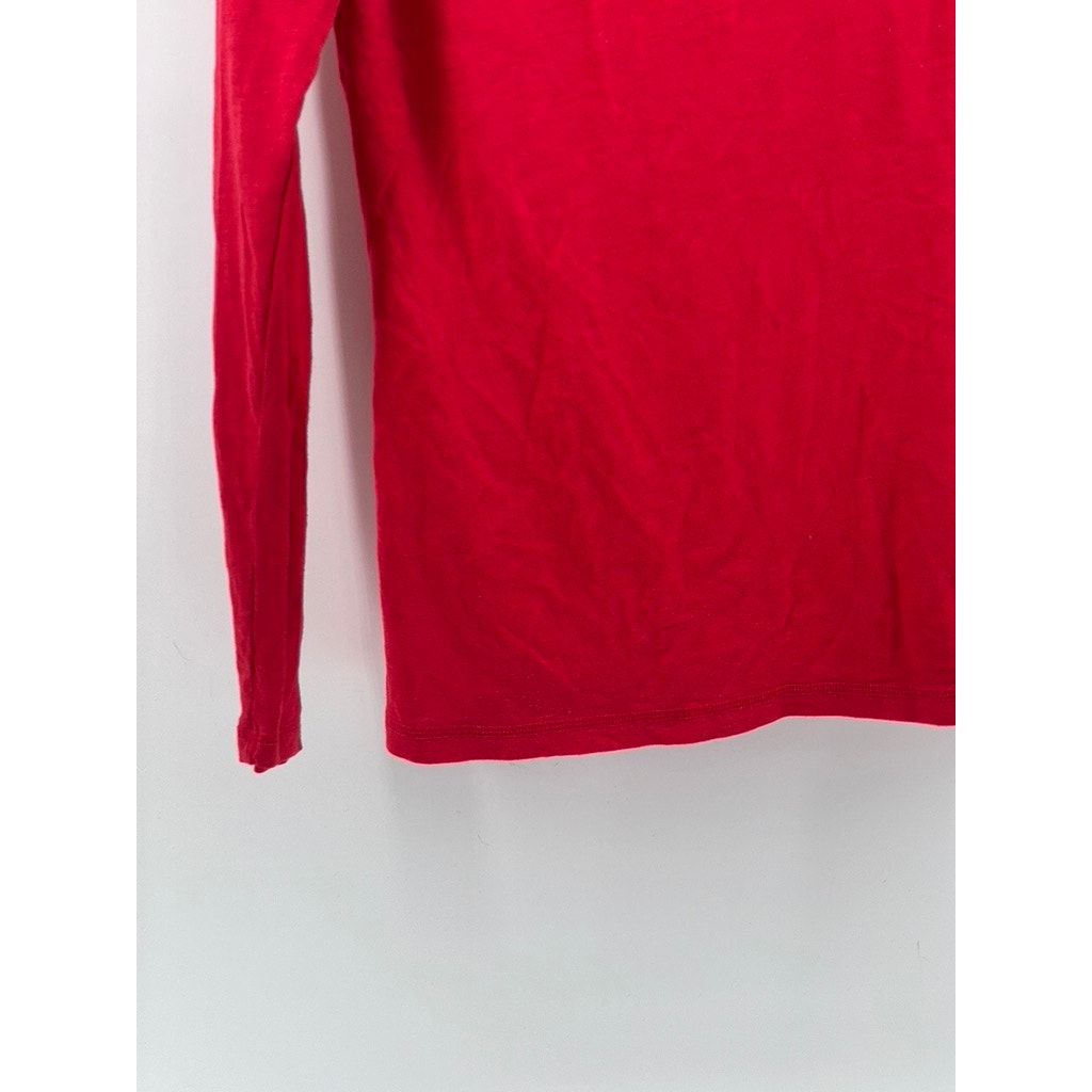 MOSSIMO SUPPLY Women's Red Crewneck Long Sleeve Top SZ S