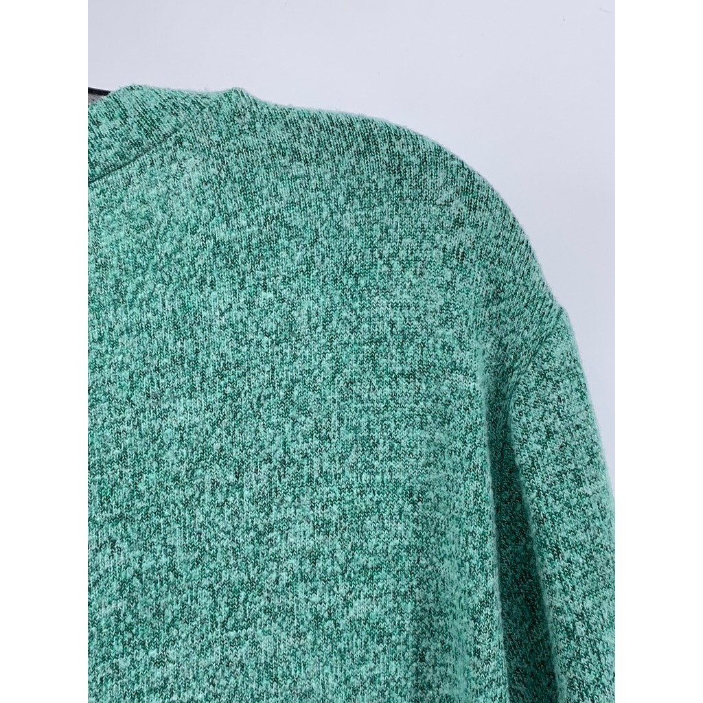 UNBRANDED Men's Green Printed Long Sleeve Shirt SZ L