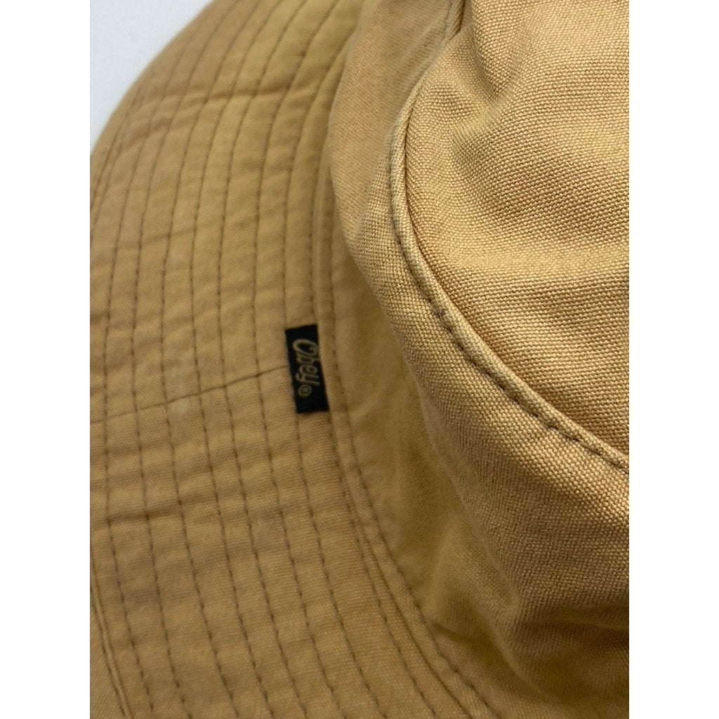 OBEY Men’s Tan Canvas Vintage Casual Neck-Tie Bucket Hat SZ OS