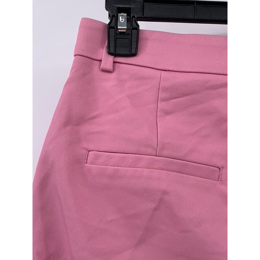 H&M Women's Bubblegum Pink Solid Skinny Leg Mid-Rise Pant SZ 6