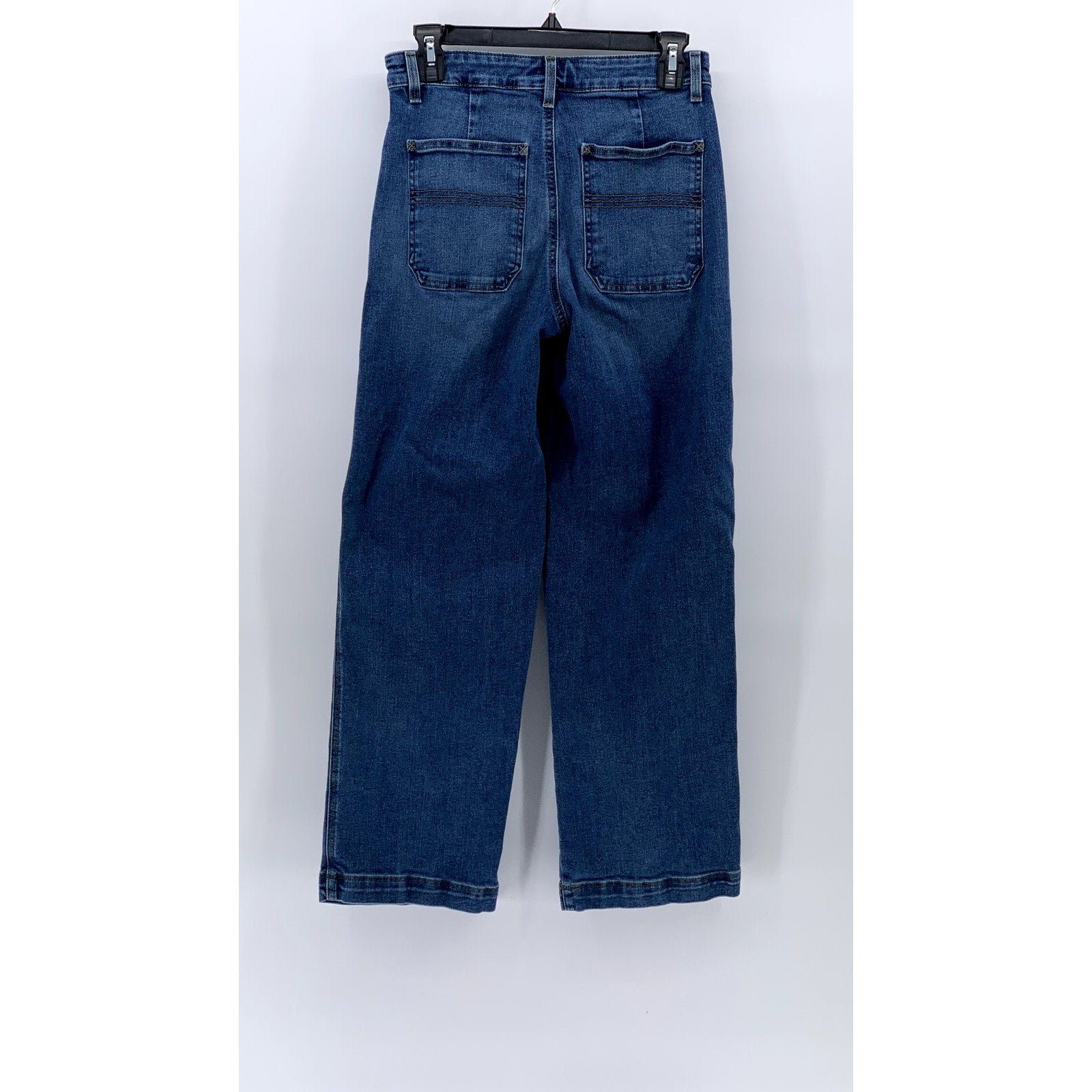 L.L.BEAN Women's Medium Tall Blue 207 Vintage High-Rise Wide-Leg Jeans SZ 2 M/T