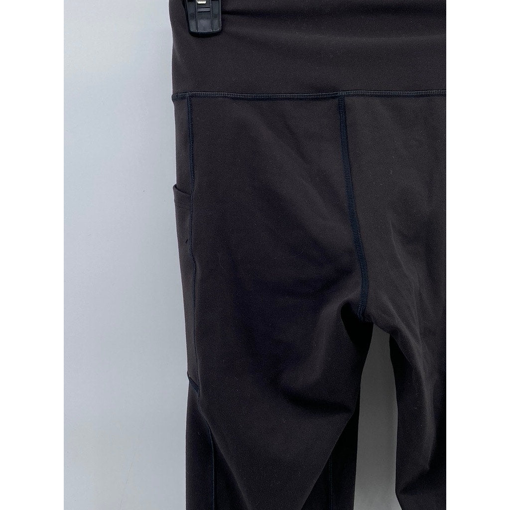GAPFIT Women's Washed Black PowerMove High-Rise Cropped Pull-On Leggings SZ M