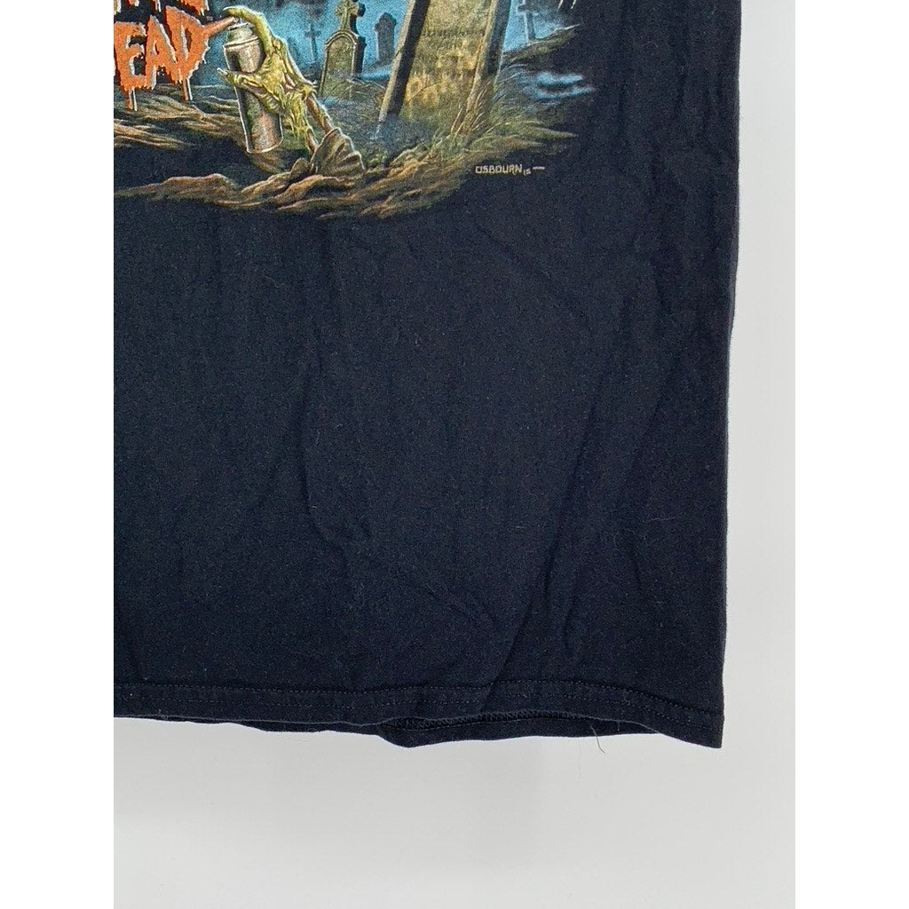 THE RETURN OF THE LIVING DEAD Men's Black Retro Graphic T-Shirt SZ S