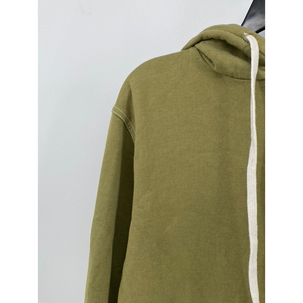 BDG URBAN OUTFITTERS Women's Olive Green Hooded Sweatshirt SZ M