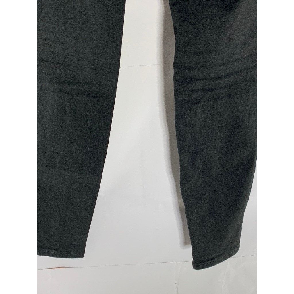 J. CREW Women's Black Solid 9" High-Rise Skinny Five-Pocket Denim Jean SZ 28