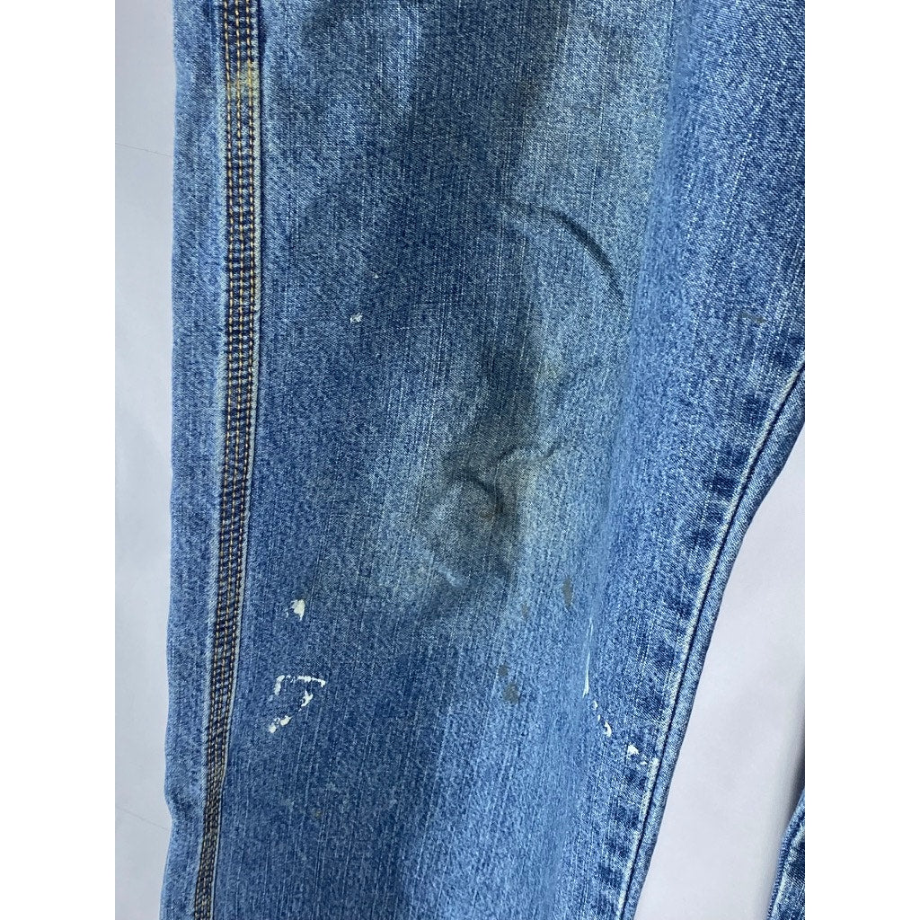 LEVIS STRAUSS SIGNATURE Men's Vintage Blue Straight-Leg Carpenter Jean SZ 36X34