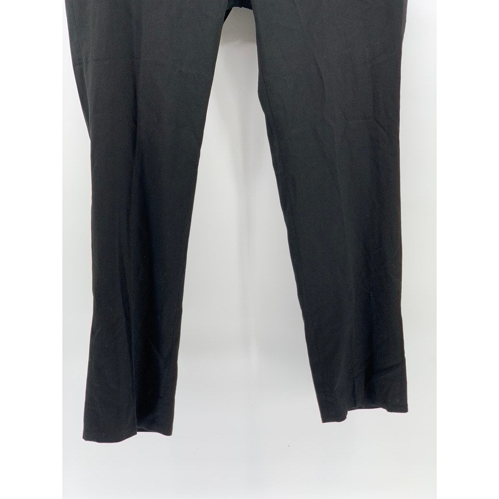 CALVIN KLEIN Men's Black Solid Slim-Leg Regular-Fit Pants SZ 36X30