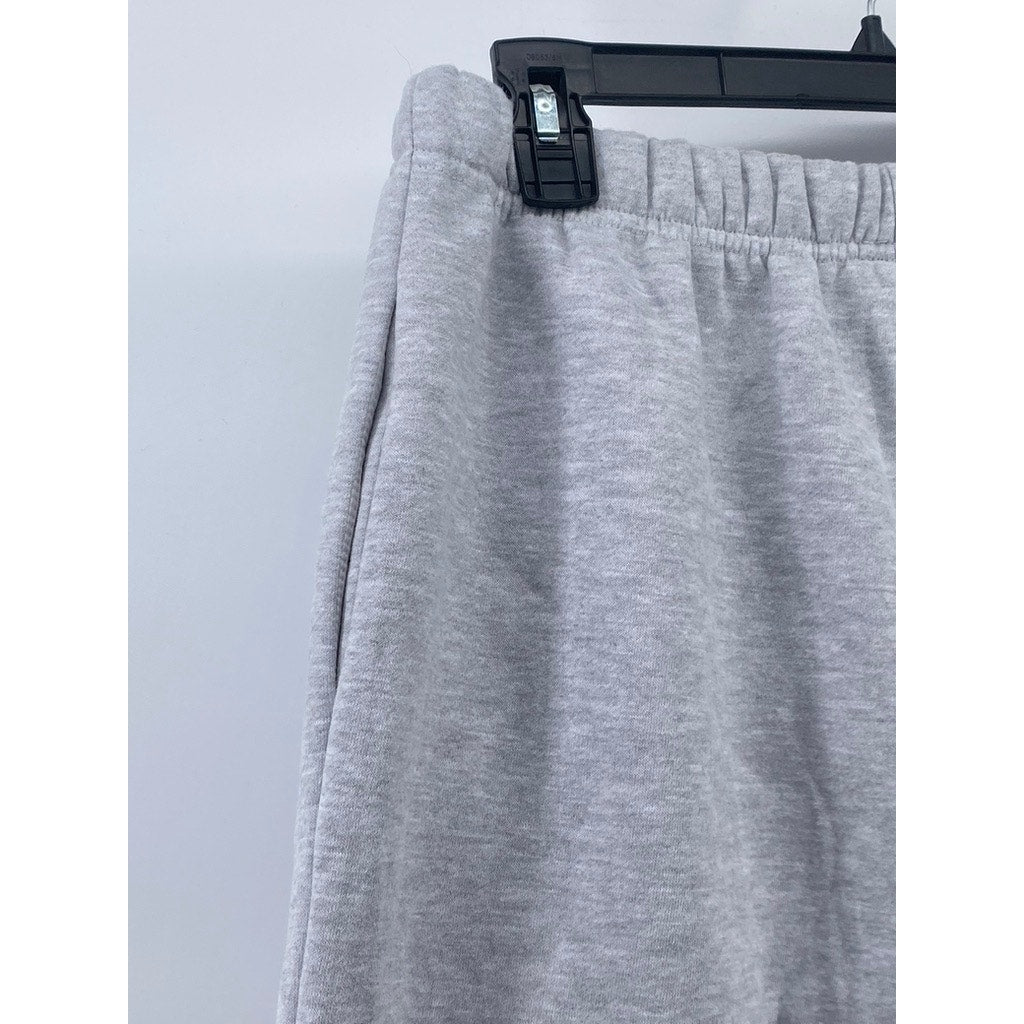 UNBRANDED Women's Light Gray Pull-On Fleece-Lined Casual Sweatpants SZ M
