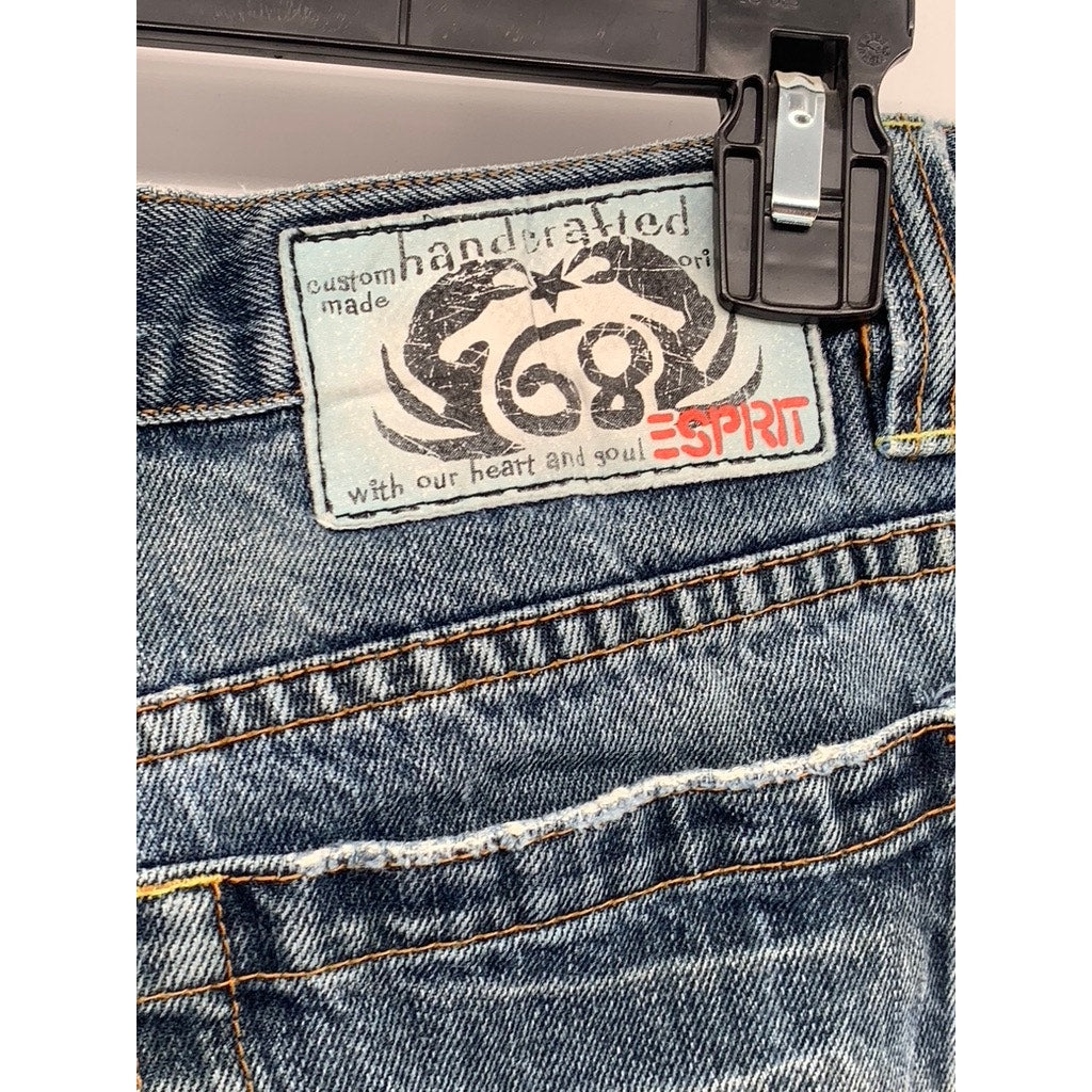 ESPIRIT '68 Men's Medium Blue Custom Handcrafted Straight-Leg Jeans SZ 30X32