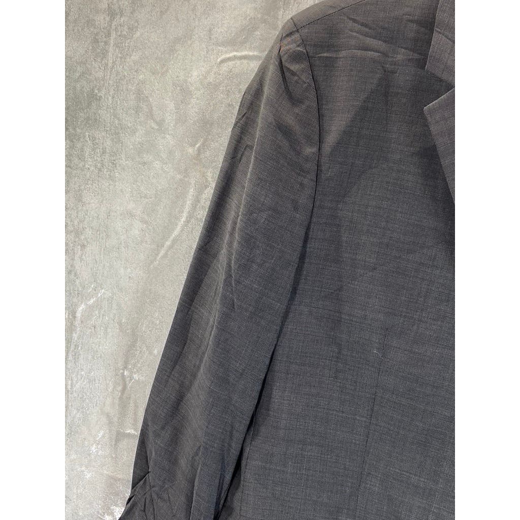 HUGO BOSS HUGO Men's Dark Gray Two-Button Suit Jacket SZ 40R