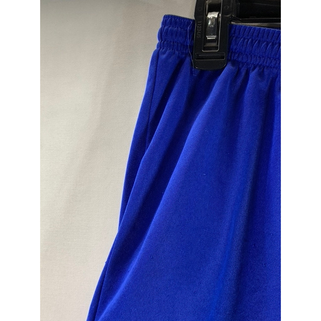 ADIDAS Men's Royal Blue Climalite Elastic Waist Pull-On Soccer Shorts SZ L