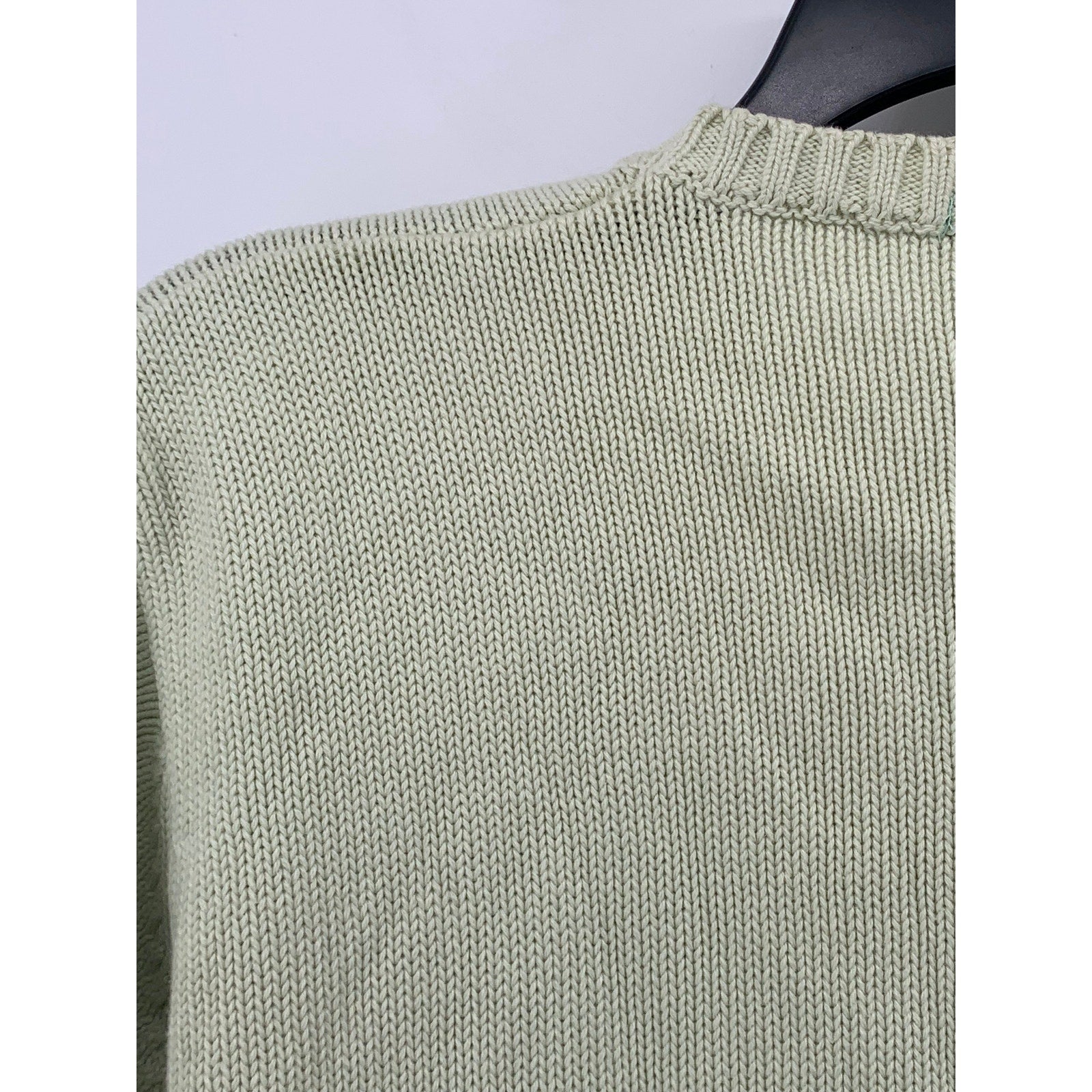 BRANDY MELVILLE Women's Light Green Knit Crewneck Long Sleeve Sweater SZ OS