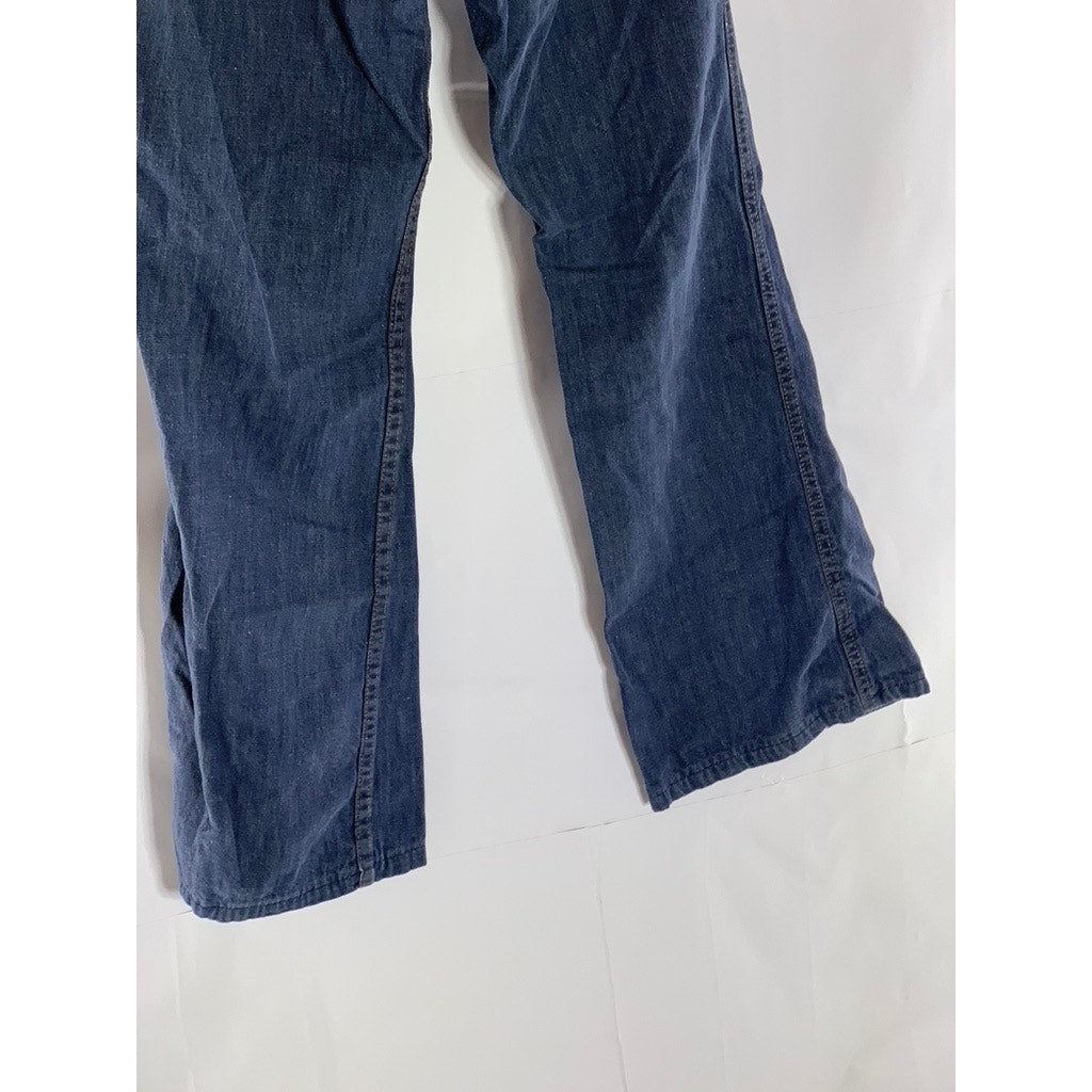 LEVI’S Women’s Vintage Dark Blue Button-Up Denim Bootcut Jean SZ 30x34