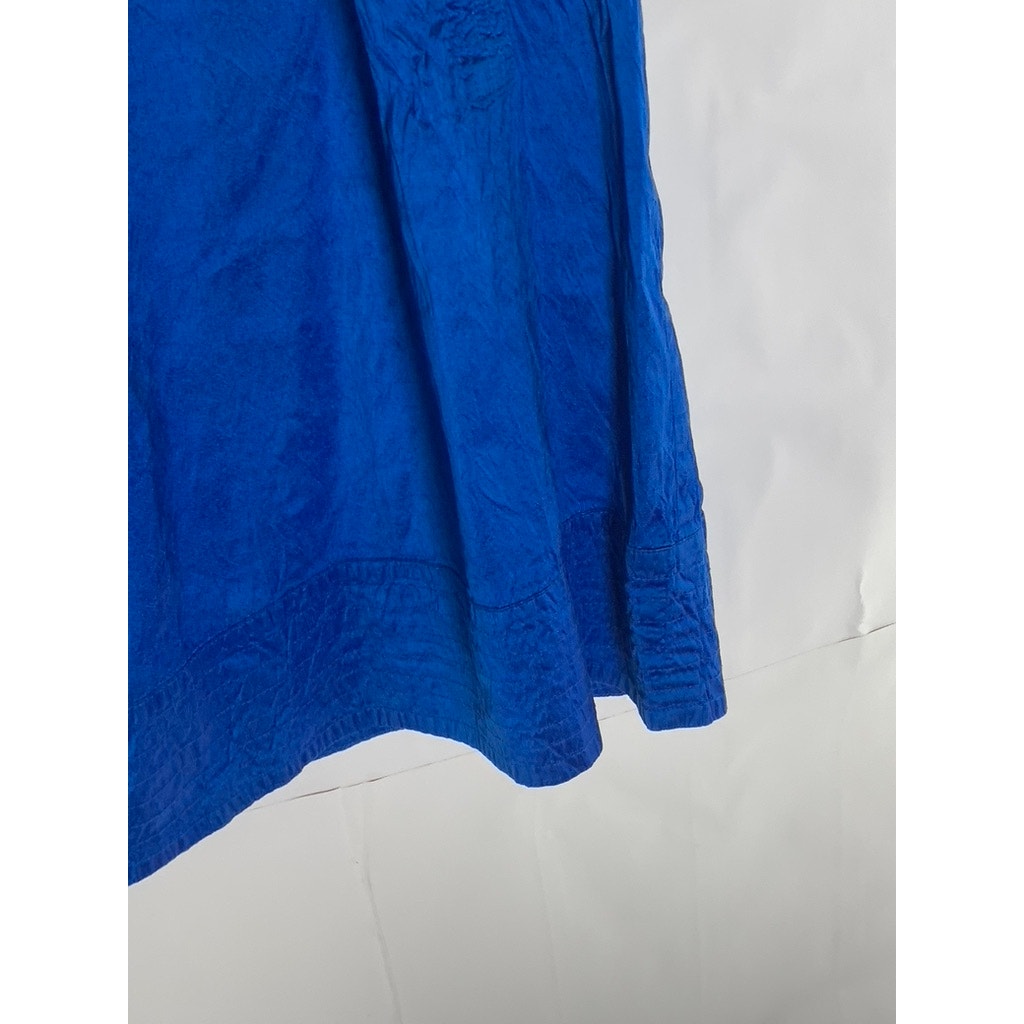 CALYPSO ST. BARTH Women's Dark Blue Crewneck Short Sleeve Knee Length Dress SZ L