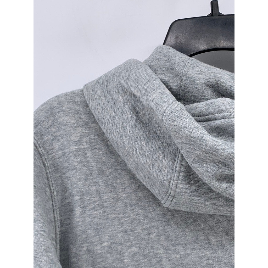 NIKE Men's Vintage Light Gray Active Swoosh Logo Pullover Hoodie SZ M