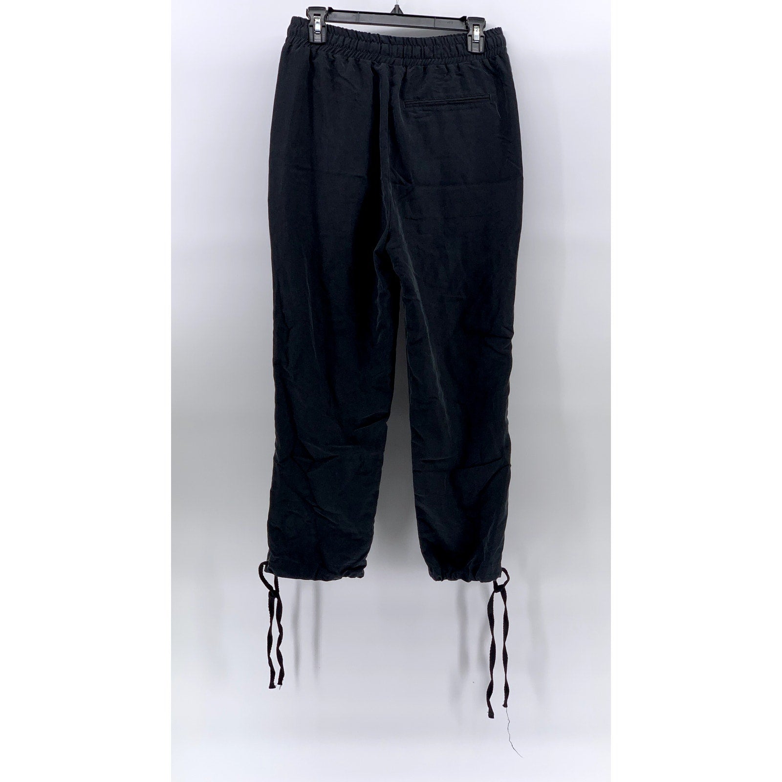 ASOS Women's Black Solid Drawstring Pull-On Casual Drawstring-Hem Pants SZ 28