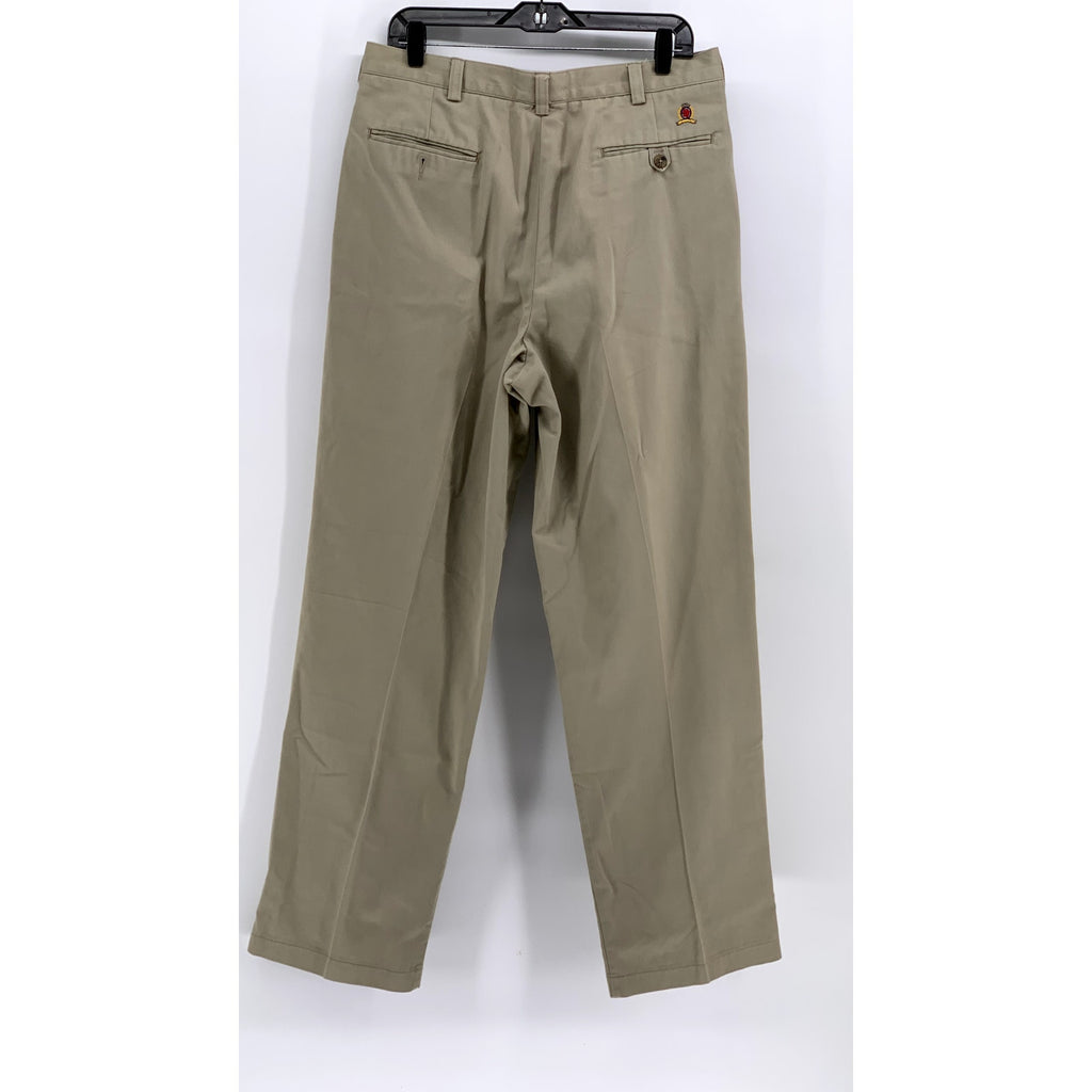 TOMMY HILFIGER Men's Vintage Tan Regular-Fit Straight Leg Pant SZ 34X34
