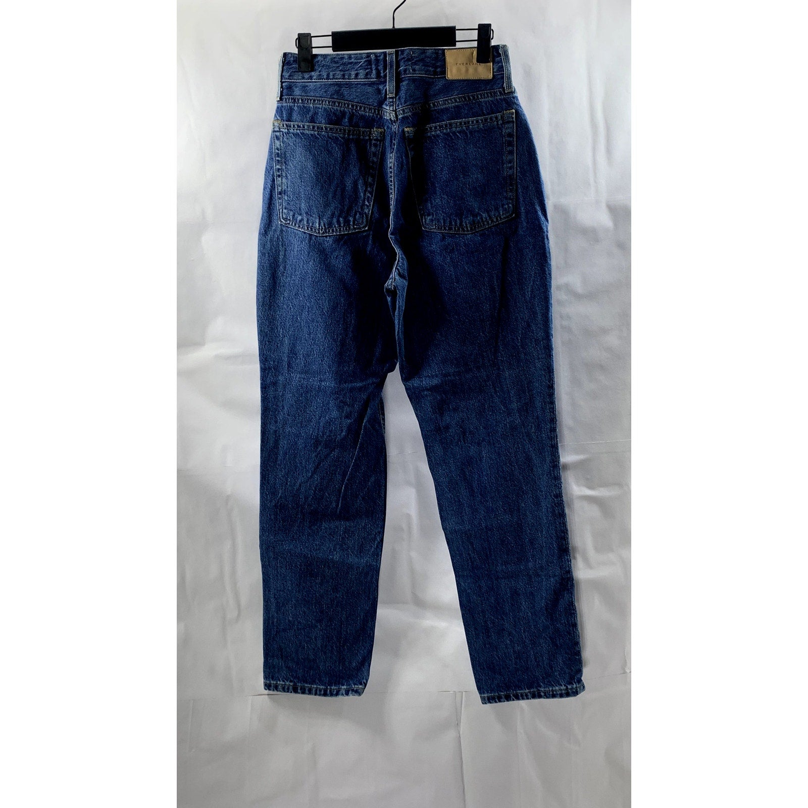 EVERLANE Women's Dark Blue Denim The Curvy 90's Cheeky Straight Ankle Jean SZ 27