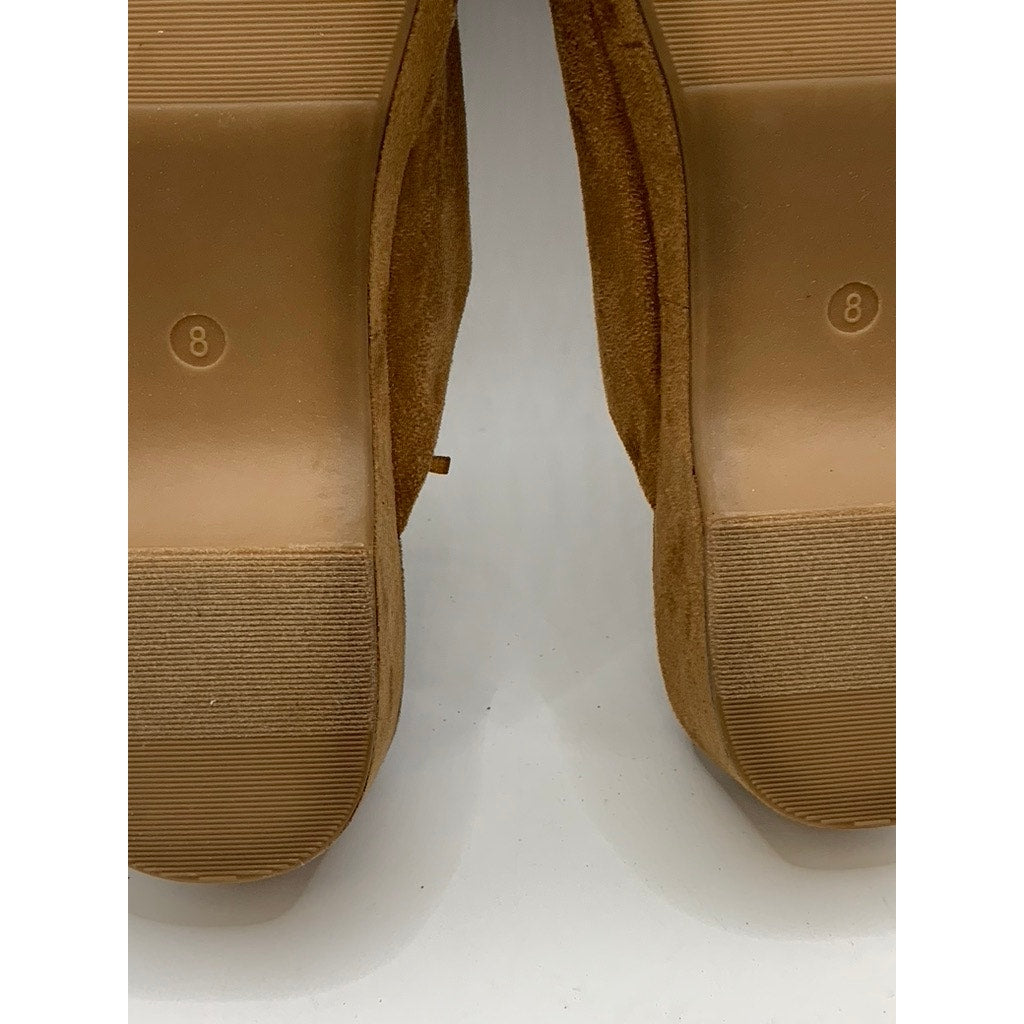 AMAZON ESSENTIALS Women's Tan Slip-On Clogs SZ 8