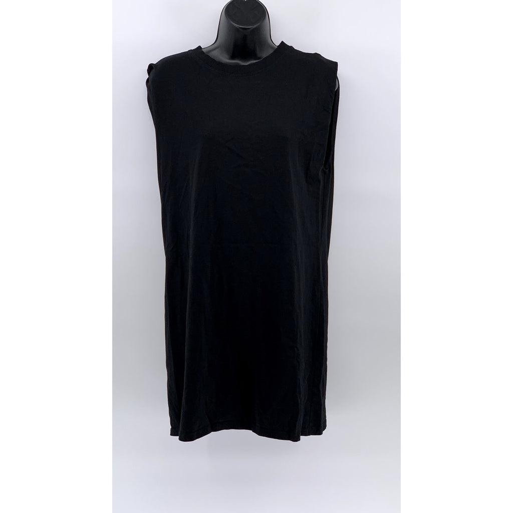 MNG Women's Black Crewneck Muscle Sleeve Dress SZ 4